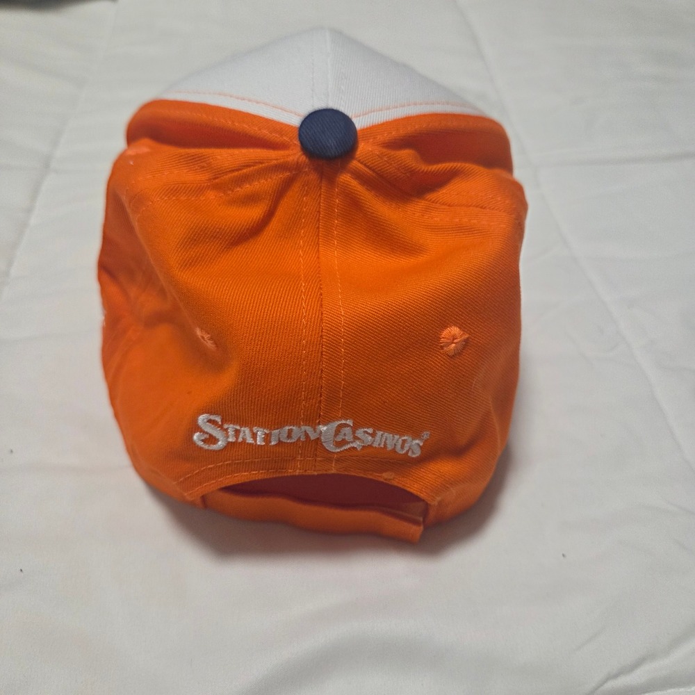 Las Vegas Aviators Baseball Cap Hat Orange White Navy Blue Station Casinos MiLB - Picture 3 of 7
